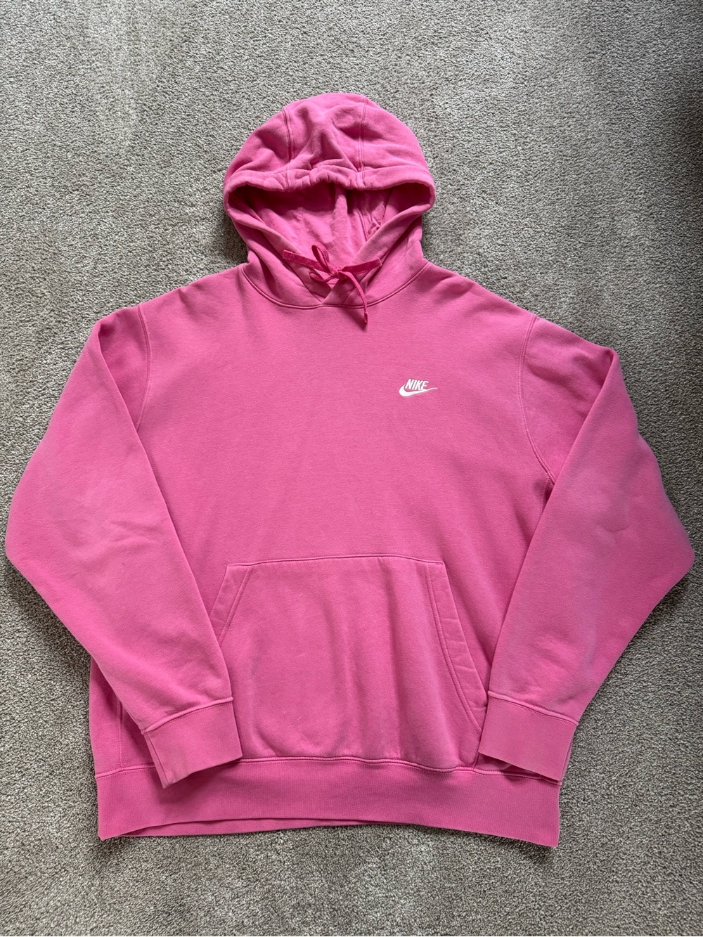 Nike Men’s Hot Pink Pullover Hoodie